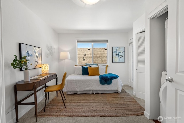 1125 N 93rd St Unit 6, Seattle, WA 98103 - bedroom featuring carpet flooring and a closet