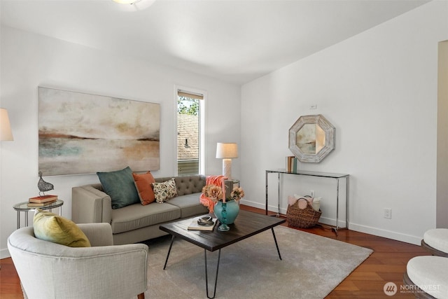 1125 N 93rd St Unit 6, Seattle, WA 98103 - living area with wood finished floors and baseboards