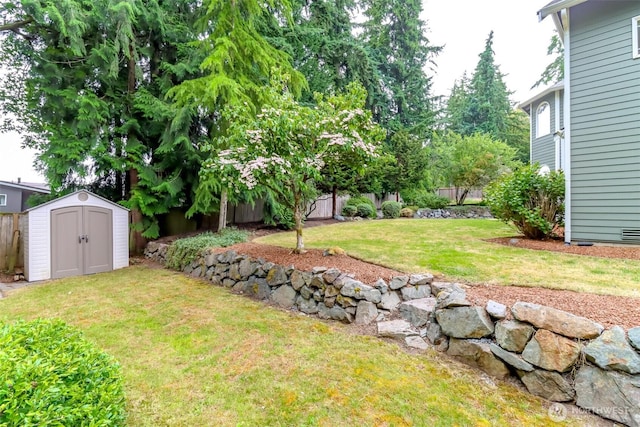 3112 87th Avenue Ct E, Edgewood, WA 98371 - fenced backyard featuring a storage shed