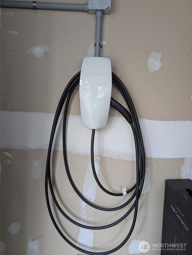 16204 Corliss Pl N, Shoreline, WA 98133 - garage view of electric vehicle charger
