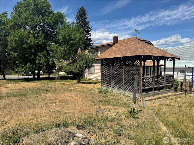 8 S Main St, Curlew, WA 99118 - view of yard with a gazebo