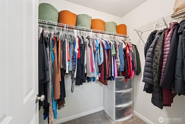 7608 16th Pl SE, Lake Stevens, WA 98258 - spacious closet featuring carpet flooring