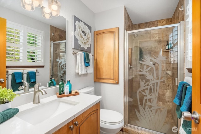 409 169th St SE, Bothell, WA 98012 - bathroom featuring vanity and a shower stall