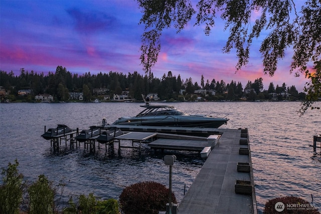 3639 Hunts Point Rd, Hunts Point, WA 98004 - dock area featuring a water view