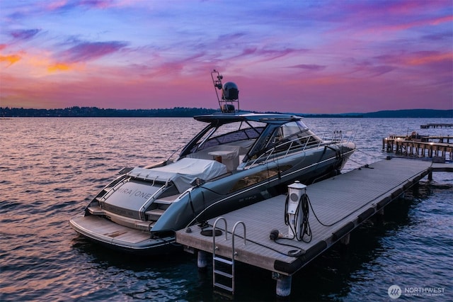 3639 Hunts Point Rd, Hunts Point, WA 98004 - dock featuring a water view