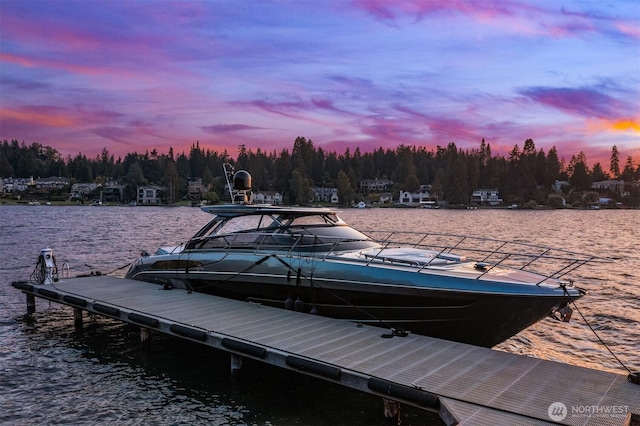 3639 Hunts Point Rd, Hunts Point, WA 98004 - dock featuring a water view