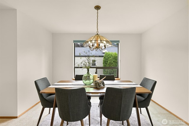 1708 Whatcom St, Bellingham, WA 98229 - dining space with a chandelier and light carpet