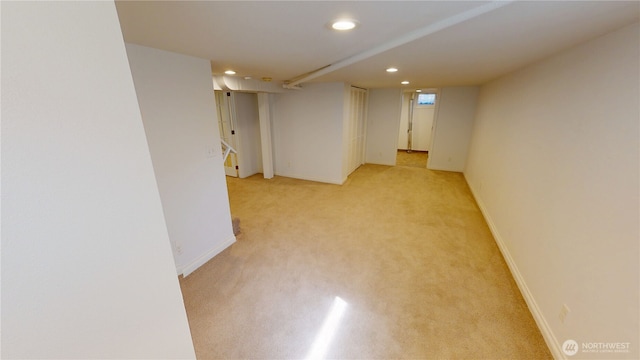 1303 Modoc, Walla Walla, WA 99362 - finished below grade area featuring recessed lighting and light carpet