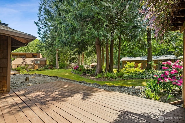 24131 SE 225th St, Maple Valley, WA 98038 - wooden deck featuring a yard
