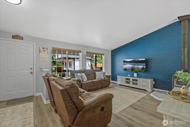 35728 157th Pl SE, Sultan, WA 98294 - living room with vaulted ceiling and wood finished floors
