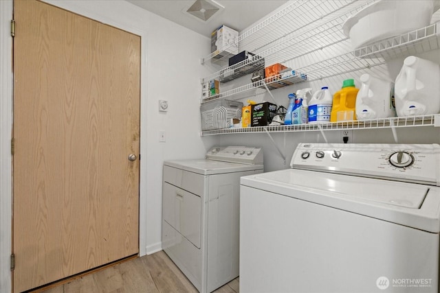 35728 157th Pl SE, Sultan, WA 98294 - washroom with independent washer and dryer and light wood-style floors