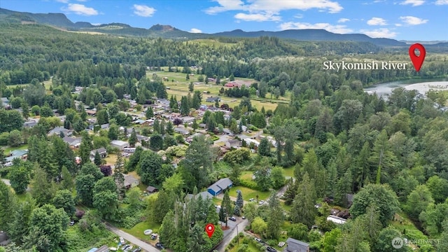 35728 157th Pl SE, Sultan, WA 98294 - aerial view of property and surrounding area with a mountain backdrop