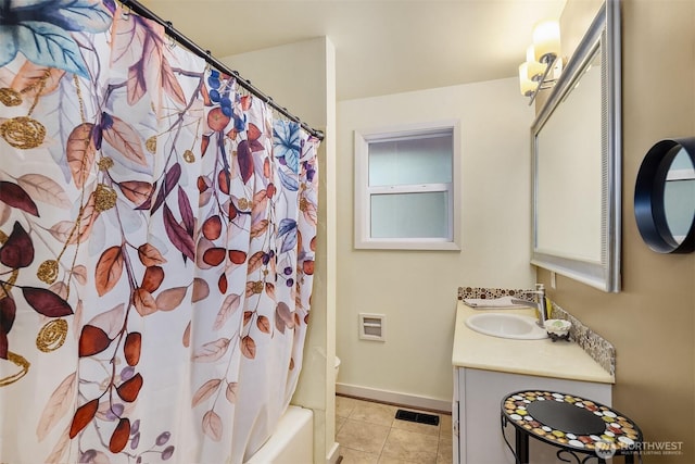 23318 3rd Pl W, Bothell, WA 98021 - full bath with vanity, tile patterned floors, and shower / bath combo
