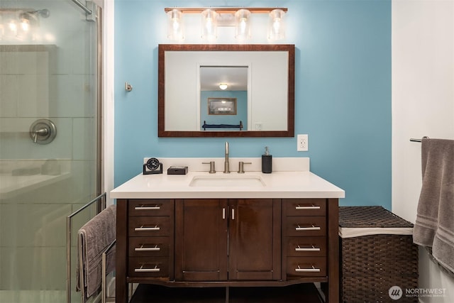 23318 3rd Pl W, Bothell, WA 98021 - full bathroom with vanity and a stall shower