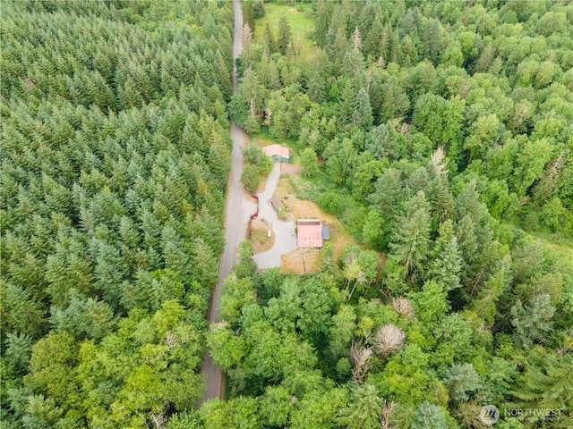 21405 Thompson Creek Rd SE, Tenino, WA 98589 - aerial view of property's location with a forest and property parcel outlined