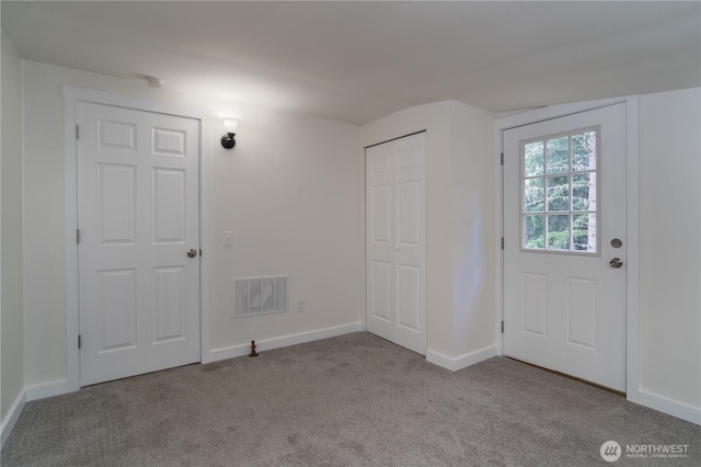 21405 Thompson Creek Rd SE, Tenino, WA 98589 - entrance foyer with carpet flooring and baseboards