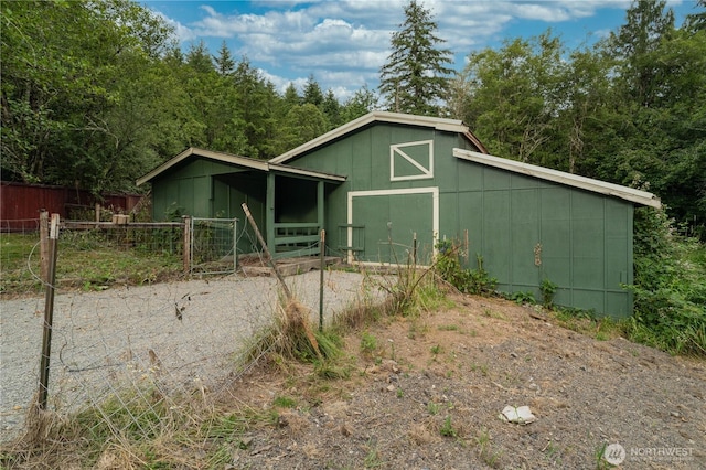 21405 Thompson Creek Rd SE, Tenino, WA 98589 - view of front of home with an outdoor structure