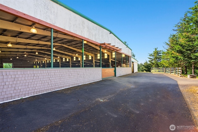 view of stable