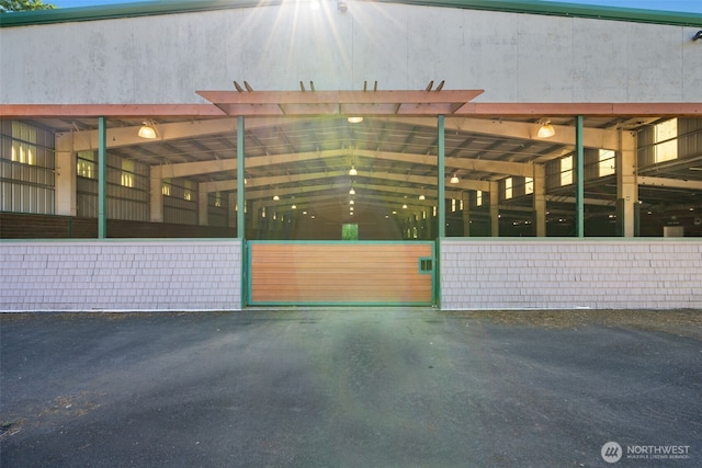 view of stable