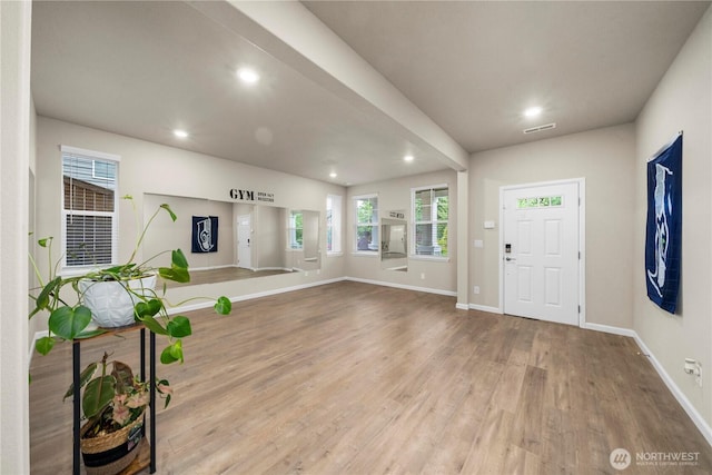 29621 SE 118th Pl Unit 29621, Auburn, WA 98092 - entryway with wood finished floors and recessed lighting