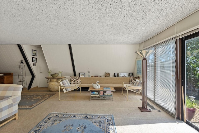 4925 Goodpiper Ln, Freeland, WA 98249 - living area featuring carpet floors and a textured ceiling