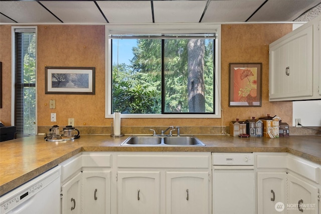 4925 Goodpiper Ln, Freeland, WA 98249 - kitchen with white dishwasher and white cabinets
