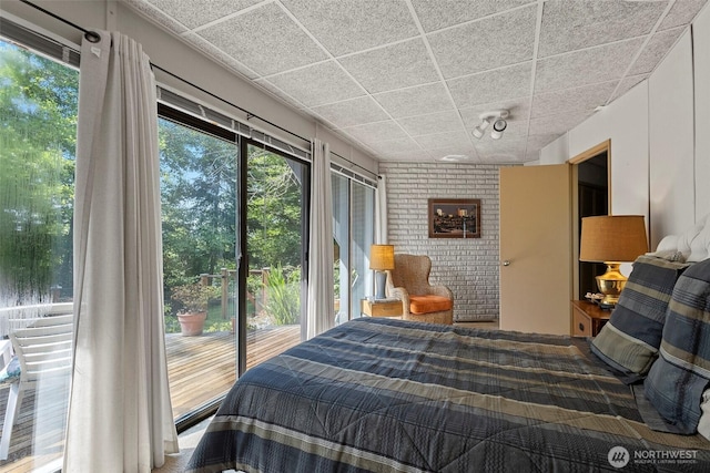 4925 Goodpiper Ln, Freeland, WA 98249 - bedroom with access to outside and a paneled ceiling