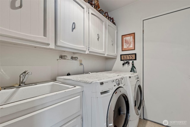 4925 Goodpiper Ln, Freeland, WA 98249 - washroom with cabinet space and independent washer and dryer