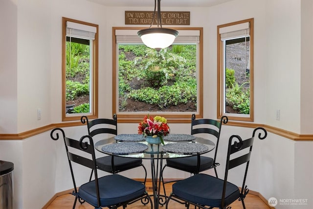 7123 NE 165th St, Kenmore, WA 98028 - dining space with wood finished floors