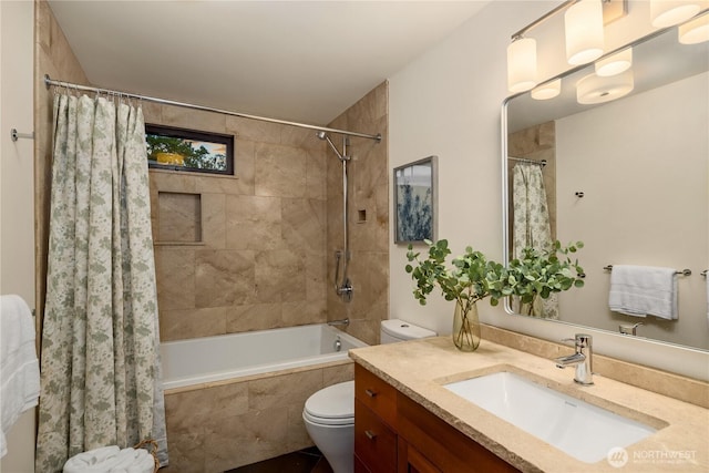 2339 Fairview Ave E Unit L, Seattle, WA 98102 - bathroom featuring tiled shower / bath combo and vanity