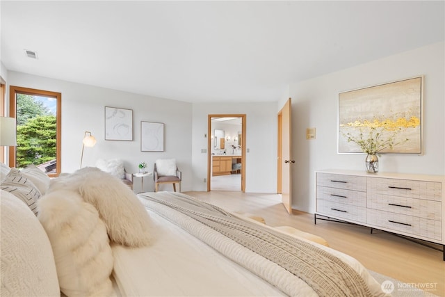 4811 Somerset Dr SE, Bellevue, WA 98006 - bedroom with light wood-style floors and ensuite bathroom