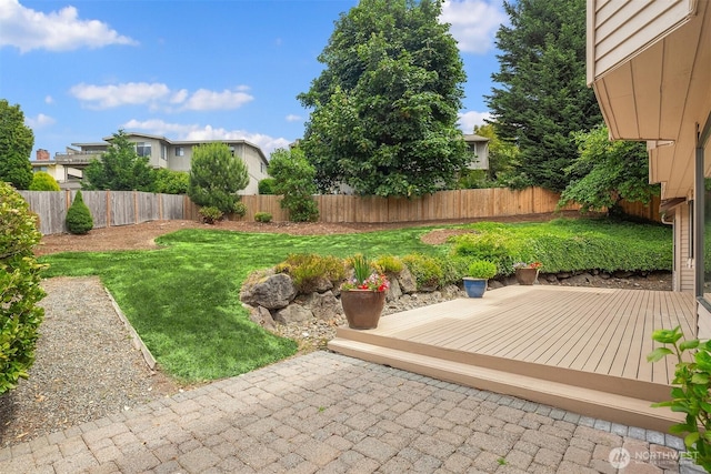 13063 SE 47th Pl, Bellevue, WA 98006 - fenced backyard featuring a deck