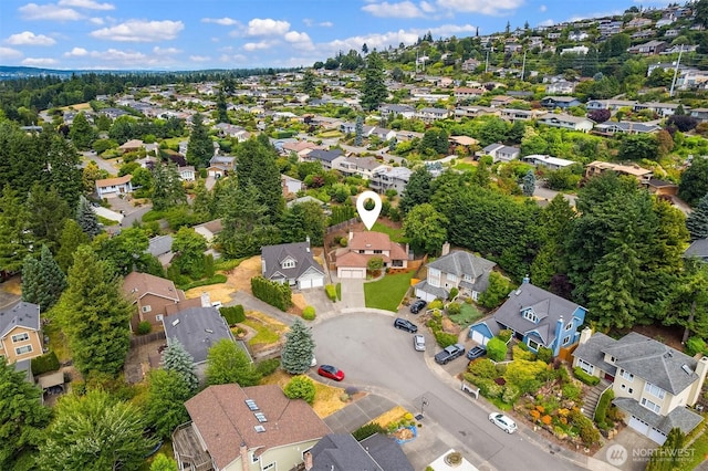 13063 SE 47th Pl, Bellevue, WA 98006 - aerial overview of property's location with nearby suburban area