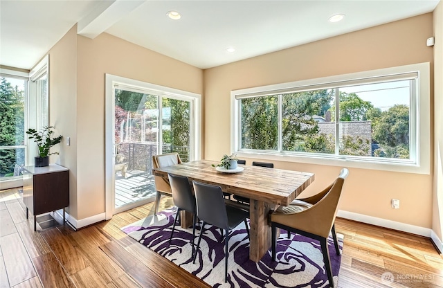 9544 3rd Ave NW, Seattle, WA 98117 - dining space featuring wood finished floors and recessed lighting