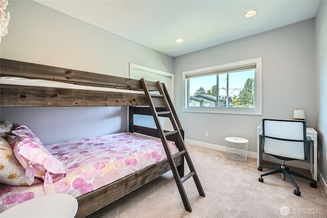 9544 3rd Ave NW, Seattle, WA 98117 - bedroom with light colored carpet and recessed lighting