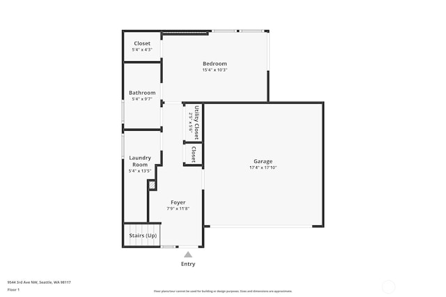 9544 3rd Ave NW, Seattle, WA 98117 - view of room layout