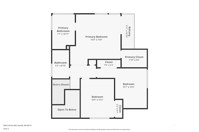 9544 3rd Ave NW, Seattle, WA 98117 - view of property floor plan