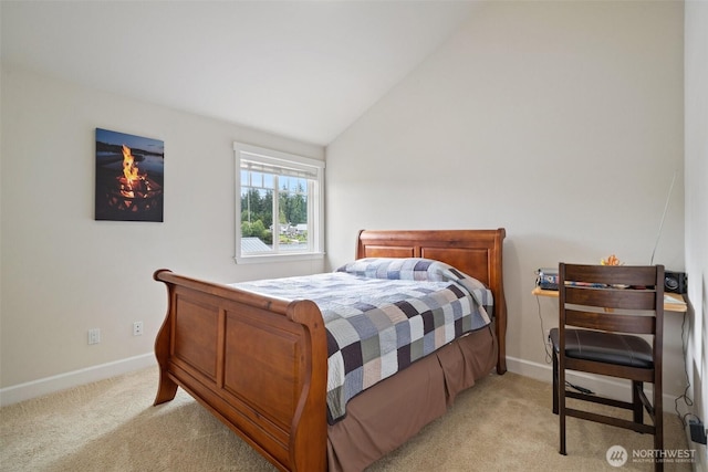 102 E Gibler Ln, Shelton, WA 98584 - bedroom with light carpet and lofted ceiling