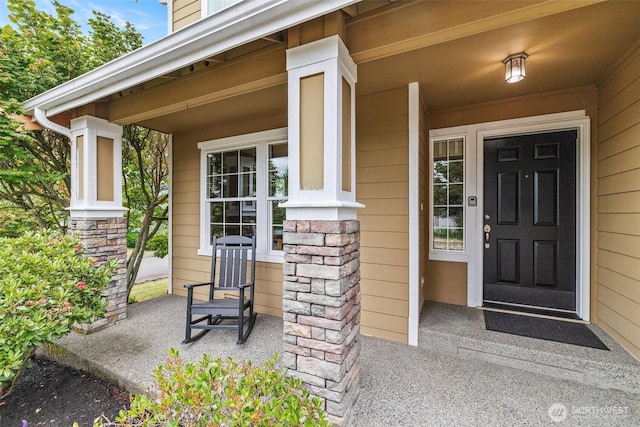 22418 SE 281st St, Maple Valley, WA 98038 - property entrance with a porch