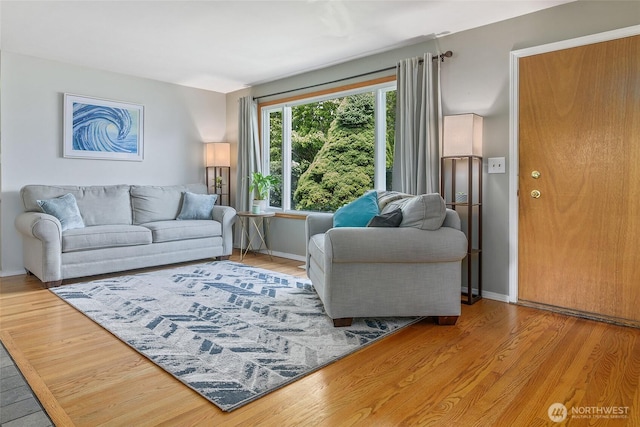 3041 S 201st St, Seatac, WA 98198 - living room with wood finished floors and baseboards
