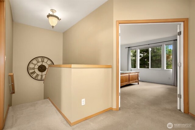 8233 NE 163rd Pl, Kenmore, WA 98028 - hall with carpet and an upstairs landing