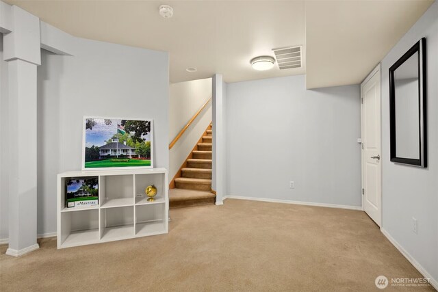 8233 NE 163rd Pl, Kenmore, WA 98028 - finished basement featuring carpet flooring and stairs