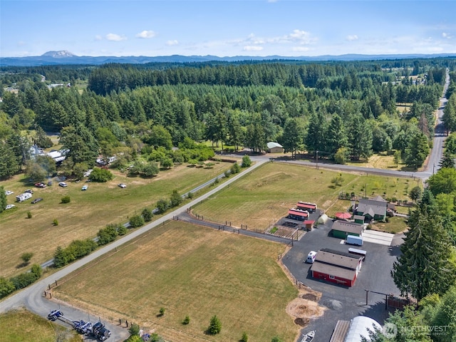 1241 Koontz Rd, Chehalis, WA 98532 - bird's eye view of a heavily wooded area and a mountainous background