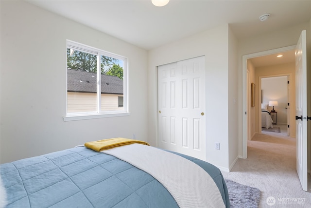 18022 29th Ave SE, Bothell, WA 98012 - bedroom with light carpet and a closet
