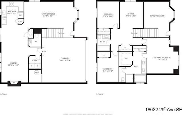 18022 29th Ave SE, Bothell, WA 98012 - view of room layout