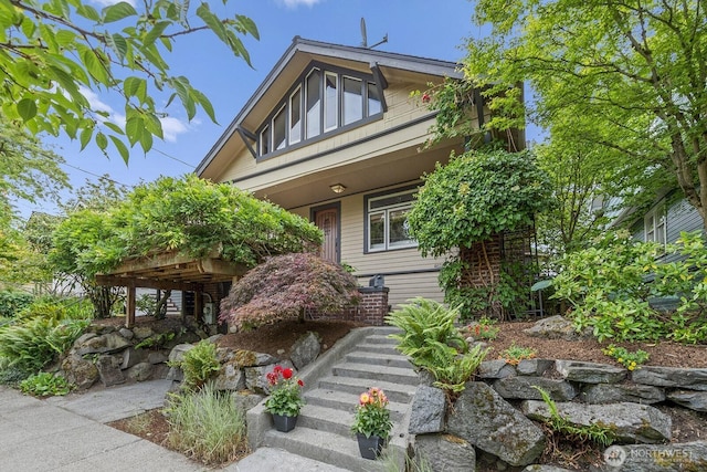 4628 Sunnyside Ave N, Seattle, WA 98103 - view of front of home with stairway