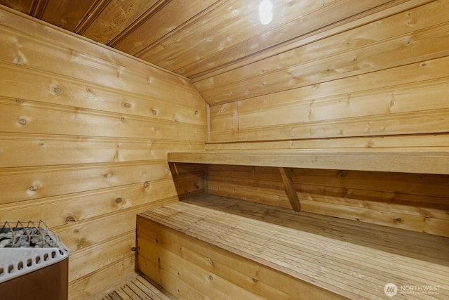 4628 Sunnyside Ave N, Seattle, WA 98103 - sauna with wood ceiling and wooden walls