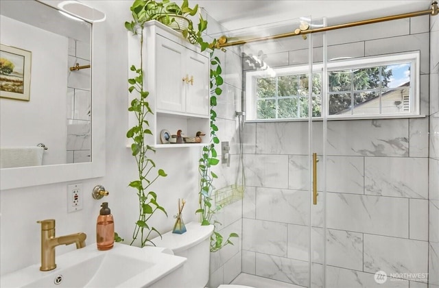 22609 58th Ave W, Mountlake Terrace, WA 98043 - full bath with a shower with door and plenty of natural light