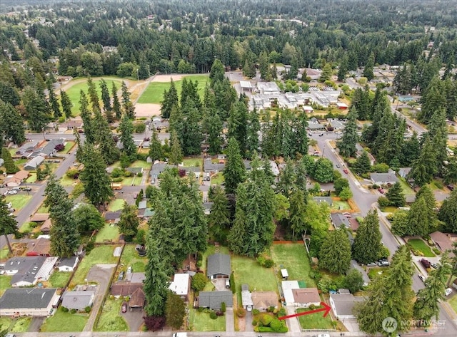 22609 58th Ave W, Mountlake Terrace, WA 98043 - aerial view of property and surrounding area featuring nearby suburban area and a forest