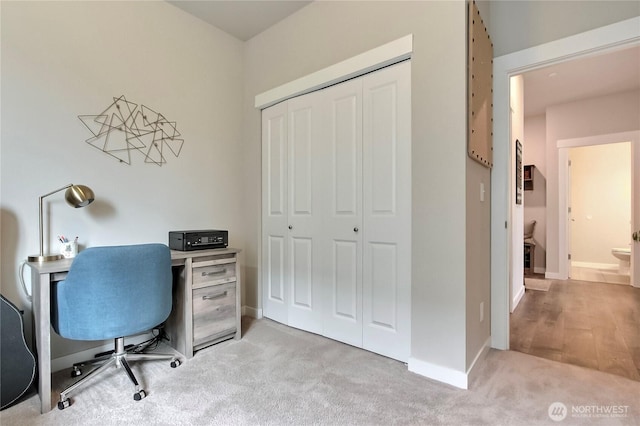 7804 208th Ave E, Bonney Lake, WA 98391 - office featuring light carpet and baseboards